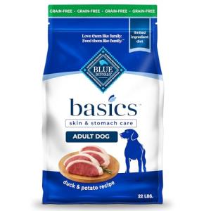 Blue Buffalo Basics Duck & Potato Dog Food 22lb