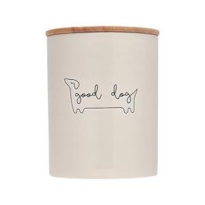 Good Dog Treat Jar - 4 Cup Ceramic Canister