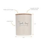 Good Dog Treat Jar - 4 Cup Ceramic Canister