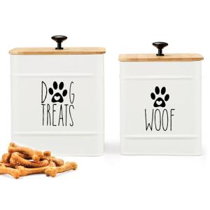 Airtight Dog Treat Jar Set of 2