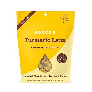 Bocce's Bakery Turmeric Latte Dog Treats, 5 oz
