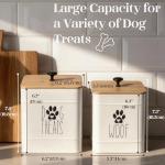 Airtight Dog Treat Jar Set of 2