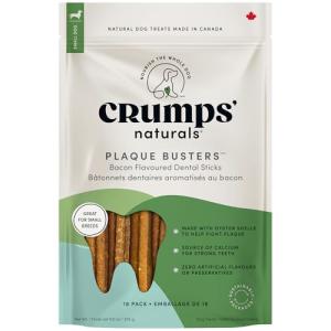 Crumps' Naturals Bacon Dental Dog Treats 18 Pack