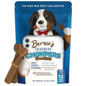 Bernie's Daily Dental Chews for Dogs 50-100 Lbs