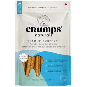 Crumps' Naturals Pumpkin Spice Plaque Busters, 10 Pack