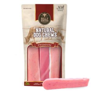 Bully Bunches Strawberry Yak Chews for Dogs