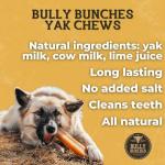 Bully Bunches Strawberry Yak Chews for Dogs