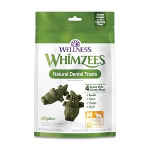 Whimzees Grain-Free Dental Dog Treats, Alligator