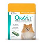 Oravet Dental Chews for X-Small Dogs, 14 Count