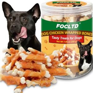Chicken Wrapped Dog Chews for Fresh Breath