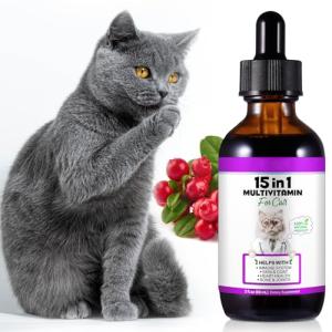 15-in-1 Cat Multivitamin Drops for Overall Health