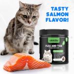 Salmon Chews for Cat Flea and Tick Control