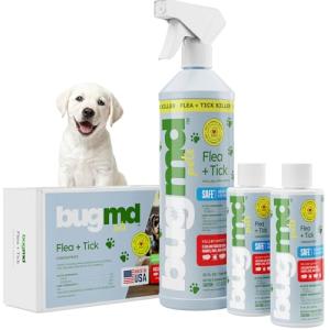 BugMD Flea and Tick Control for Dogs, 2 Pack