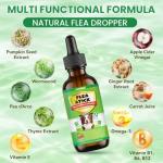 Natural Flea and Tick Drops for Dogs - 2 Pack