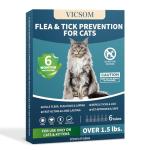 VICSOM 6-Month Flea & Tick Treatment for Cats