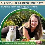 VICSOM 6-Month Flea & Tick Treatment for Cats