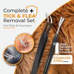 Stainless Steel Tick Removal Tool for Pets