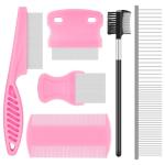 6-Pack Flea Comb Set for Dogs and Cats