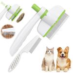 XANGNIER Self-Cleaning Rotatable Flea Comb Set