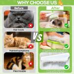 XANGNIER Self-Cleaning Rotatable Flea Comb Set