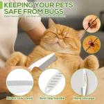 XANGNIER Self-Cleaning Rotatable Flea Comb Set