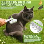 XANGNIER Self-Cleaning Rotatable Flea Comb Set