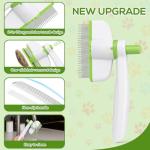 XANGNIER Self-Cleaning Rotatable Flea Comb Set