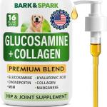 BARK&SPARK Liquid Glucosamine Joint Supplement for Dogs