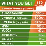 Dog Glucosamine Chews w/Chondroitin & Omega-3