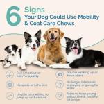 PranaPets Joint & Coat Care Chews for Dogs