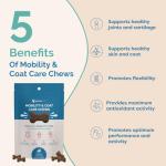 PranaPets Joint & Coat Care Chews for Dogs