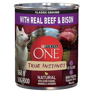 Purina ONE True Instinct Wet Dog Food, Beef & Bison
