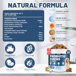 SnazFirst Dog Probiotics Chews for Digestive Health