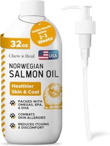 Omega-Rich Salmon Oil for Healthy Pets 32 oz