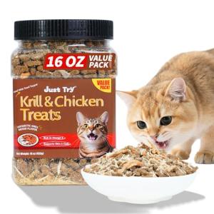 Krill & Chicken Freeze-Dried Cat Treats 16 OZ