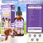 Natural Dog Allergy Relief Drops with Omega-3