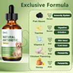 Natural Dog Antibiotic Drops - Gentle Herbal Formula