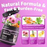 PopPaw Dog Itch Relief Turmeric Supplement, 90 Count