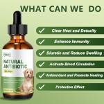 Natural Dog Antibiotic Drops - Gentle Herbal Formula