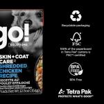 Go! Solutions Skin & Coat Shredded Chicken Dog Food