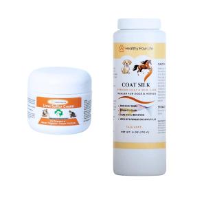 Pet Skin & Coat Care Bundle: Lime Sulfur Cream & Coat Silk Powder