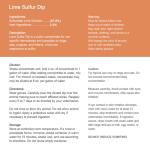 Lime Sulfur Dip for Itchy Skin Relief