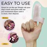 40 Dog Dental Wipes for Easy Teeth Cleaning