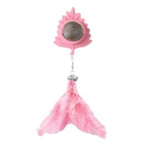 Catnip Suction Cup Toy with Chew Feather