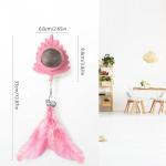 Catnip Suction Cup Toy with Chew Feather