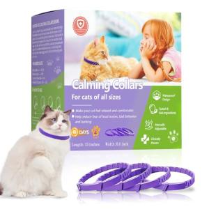 Adjustable Calming Cat Collar for Anxiety Relief