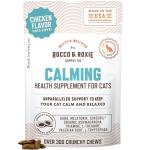 Rocco & Roxie Cat Calming Treats with Melatonin