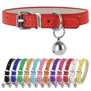 Teacup Dog Collar - Red, 3/8 inch Width