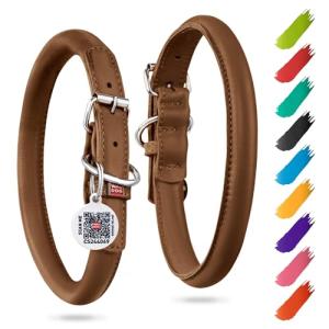 Ultra Soft Rolled Leather Dog Collar for Puppies