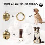 Geehouz Durable Dog Collar Bells for Safety